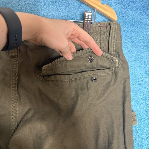J Brand Mens Straight Leg Cargo Mens Pants 36x32 Olive Green Cotton Fits 36x30.5 - Picture 9 of 16